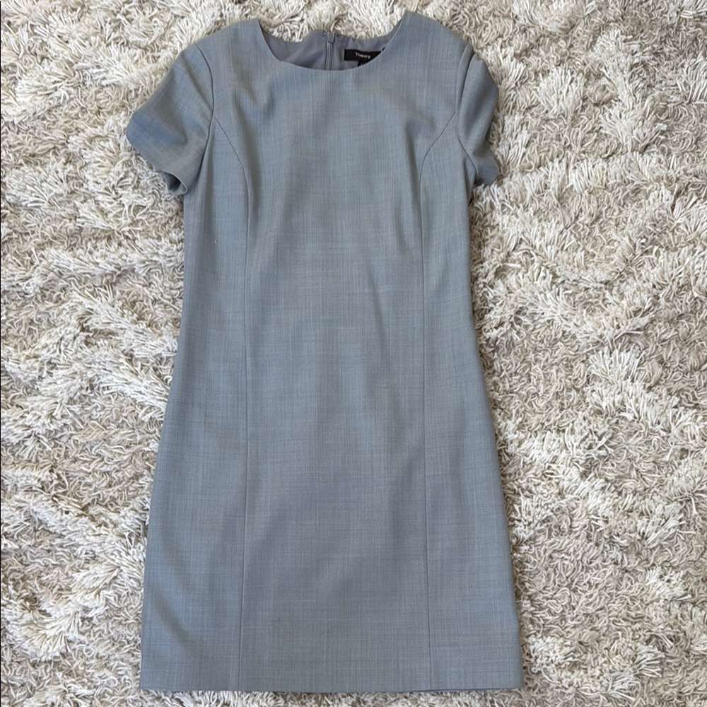 Theory Blue/Gray Shift Dress